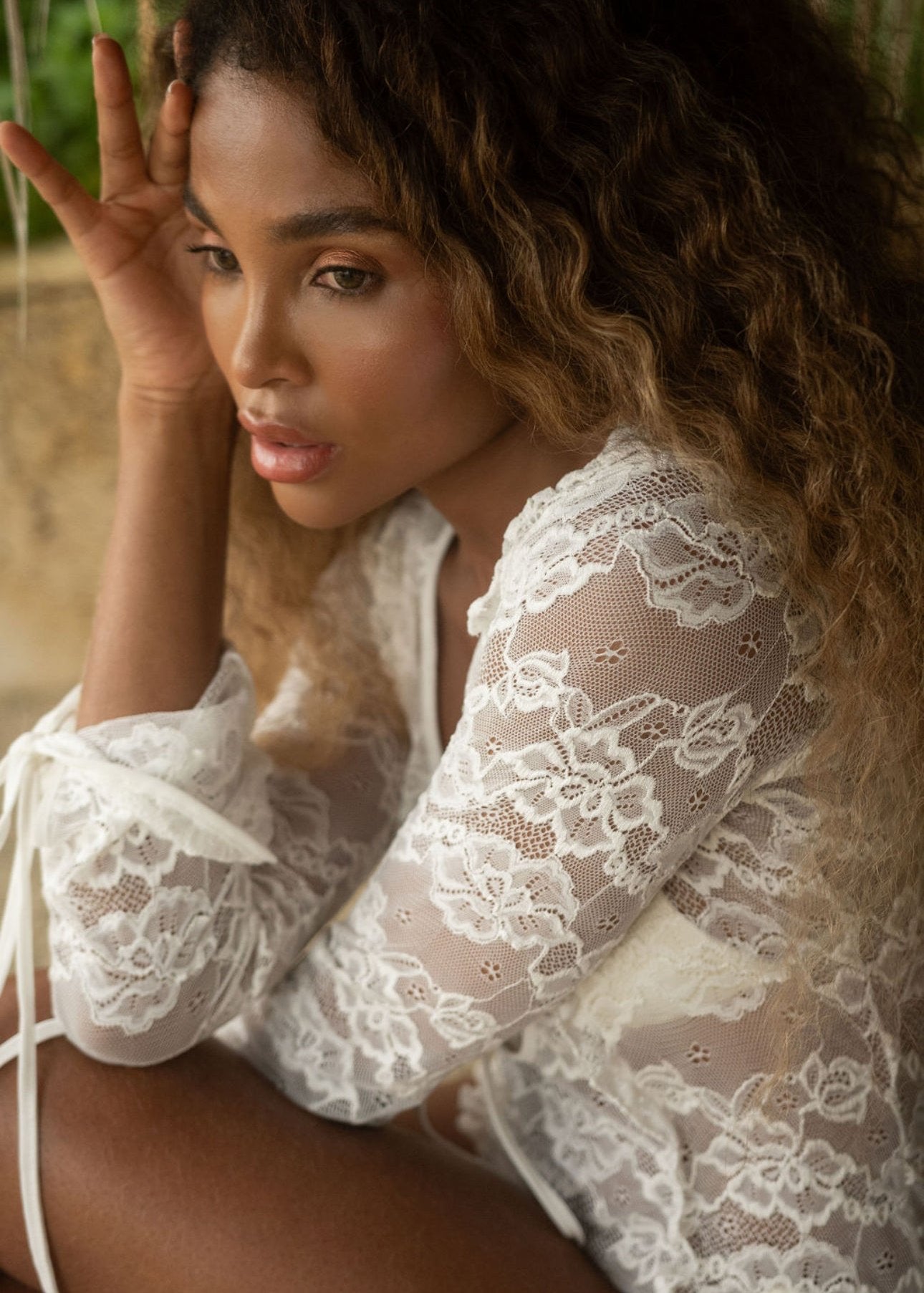 HANA SMOCK Ivory DRESS