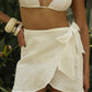 Ivory LINEN SKIRT
